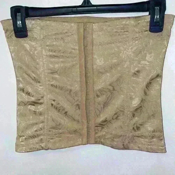 Maidenform shapewear waist trainer nipper cincher corset w clasps sz med - Picture 2 of 5